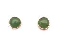 9ct Yellow Gold Jade Stud Earrings