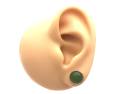 9ct Yellow Gold Jade Stud Earrings