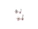 9ct White Gold CZ Stud Earrings