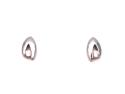 9ct White Gold CZ Stud Earrings