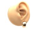 9ct Wedding Ring Half Hoop Earrings