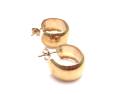 9ct Wedding Ring Half Hoop Earrings