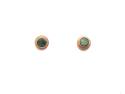 9ct Yellow Gold Emerald Stud Earrings