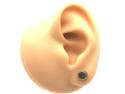 9ct Yellow Gold Emerald Stud Earrings