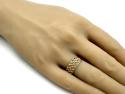 9ct Yellow Gold 4 Row Keeper Ring