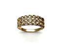 9ct Yellow Gold 3 Row Keeper Ring