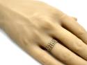 9ct Yellow Gold 3 Row Keeper Ring