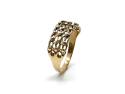 9ct Yellow Gold 3 Row Keeper Ring