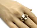 9ct Yellow Gold Buckle Keeper Ring