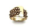 9ct Yellow Gold Buckle Keeper Ring