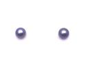 9ct Yellow Gold Black Pearl Studs 5.5mm