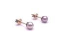 18ct Yellow Gold Pearl Studs 5mm