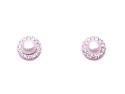 9ct Yellow Gold Pearl CZ Cluster Studs