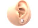 9ct Yellow Gold Pearl CZ Cluster Studs