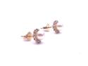 18ct Yellow Gold Pearl & Diamond Studs