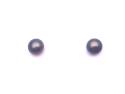 9ct Yellow Gold Black Pearl Studs 6mm