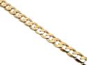 9ct Flat Curb Bracelet 8 1/2 Inch