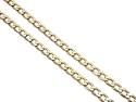 9ct Yellow Gold Flat Curb Chain 18 Inch