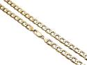 9ct Yellow Gold Flat Curb Chain 18 Inch