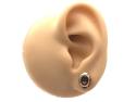 9ct Yellow Gold Garnet Stud Earrings