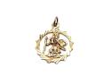 9ct Yellow Gold St Christopher Pendant