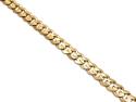 9ct Flat Curb Bracelet 7 1/2 Inch