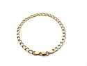9ct Flat Curb Bracelet 8 3/4 Inch