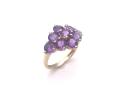 9ct Amethyst Cluster Ring