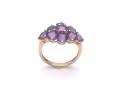 9ct Amethyst Cluster Ring