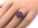 9ct Amethyst Cluster Ring