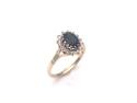 9ct Sapphire & Diamond Cluster