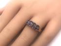 9ct Iolite Pave Ring