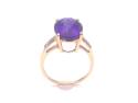 9ct Amethyst & Topaz Solitaire Ring
