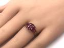 9ct Treated Ruby & Diamond Cluster Ring