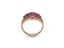 9ct Treated Ruby & Diamond Cluster Ring