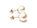 9ct Simulated Dress Pearl Stud Earrings