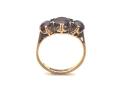 9ct Yellow Gold Garnet 3 Stone Ring
