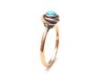 9ct Yellow Gold Turquoise Solitaire Ring