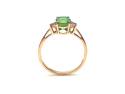 9ct Synthetic Opal & CZ Ring