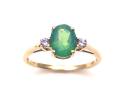 9ct Synthetic Opal & CZ Ring