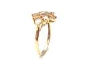 9ct Yellow Gold Yellow Topaz &  Diamond Ring