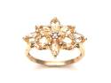 9ct Yellow Gold Yellow Topaz &  Diamond Ring