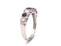 18ct White Gold Sapphire & Diamond Ring