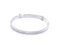 Silver Babies Diamond Cut Expanding Bangle