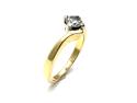 18ct Diamond Solitaire Ring 0.33ct