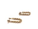 9ct Yellow Gold Rope Drop Earrings