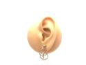9ct Yellow Gold 3 Circle Earring Studs