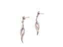 9ct White Gold Fancy Drop Earrings