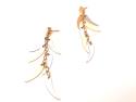 9ct 2 Colour Fancy Drop Earrings