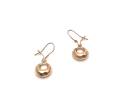 9ct Yellow Gold Circle Drop Earrings